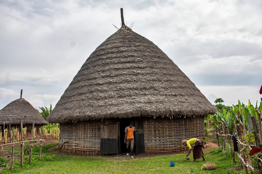 A traditional Gurage house, centre of the tight-knit rural community.