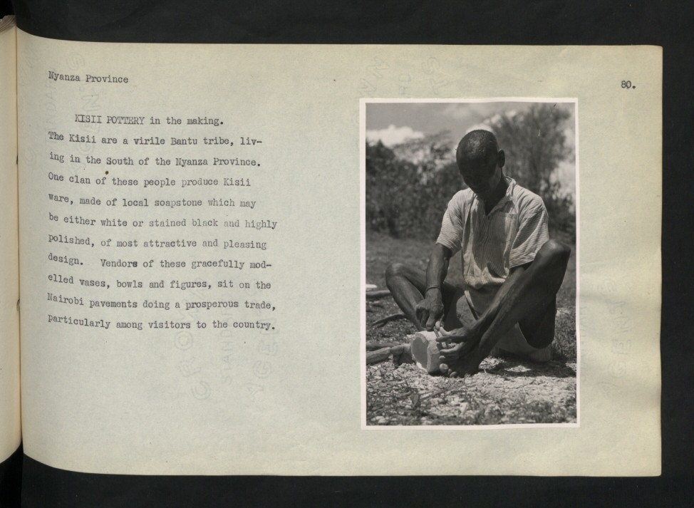 A colonial-era view from the Kenya highlands during British rule.