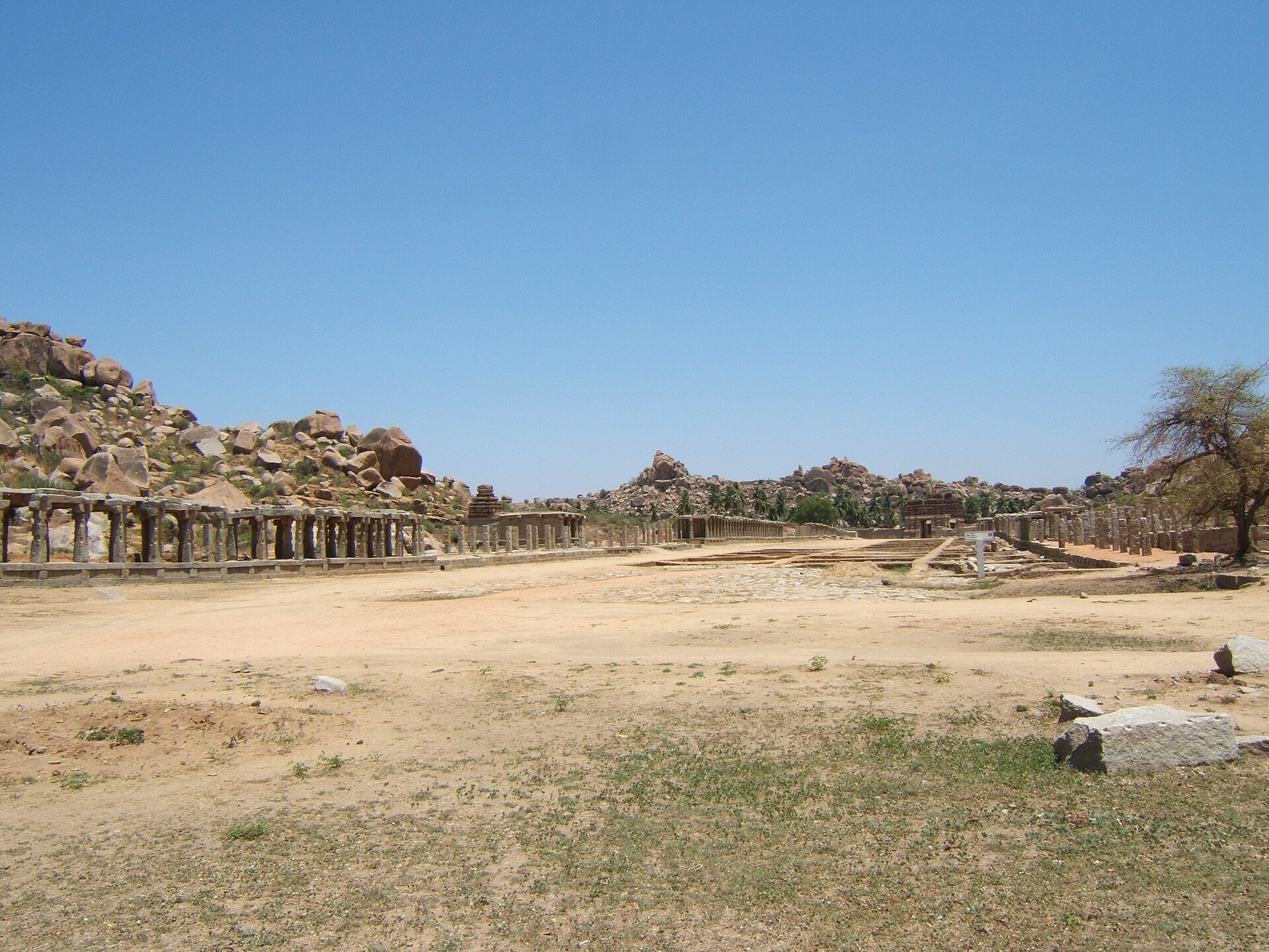 The extraordinary boulder-strewn landscape surrounding Hampi.