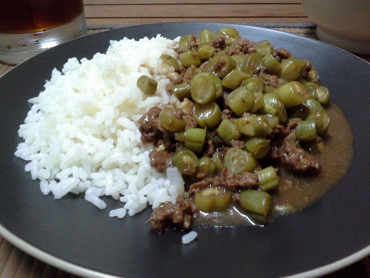 A rice-based dish of the kind central to the Hani table