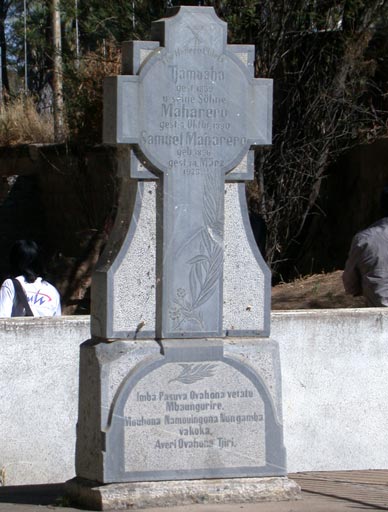 The monument to Chief Maharero at Okahandja, a shrine of the Herero.