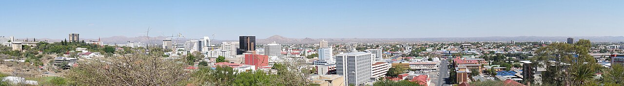 A panorama of Windhoek, the capital of Namibia, home to many Herero today.