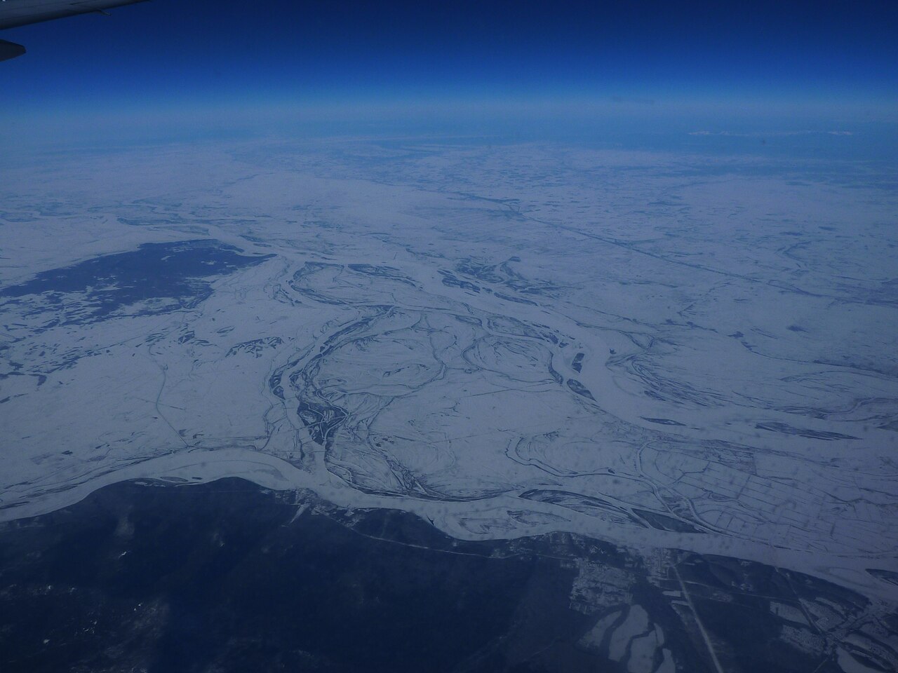 The meeting of the Amur and the Ussuri