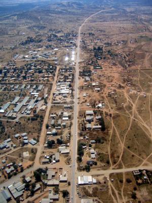 Opuwo, the main town of Kaokoland, the Himba country.