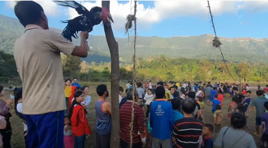 A traditional Hmong ceremony led by a shaman