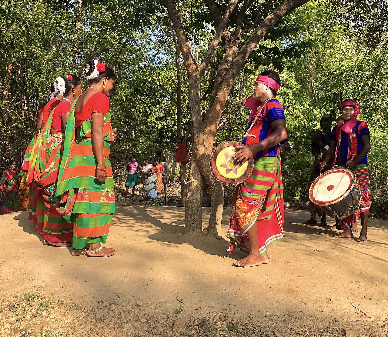 A dance at the Baha festival of the region
