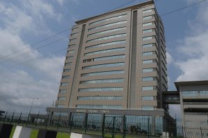 A modern tower in Yenagoa, Bayelsa State, in the Ijaw country today.