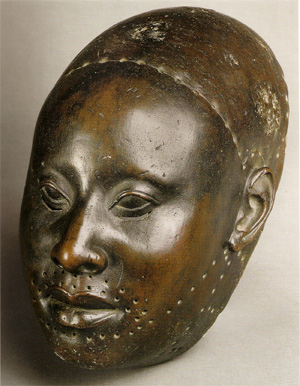 A cast brass head from Ife, whose lifelike naturalism astonished the world when first revealed