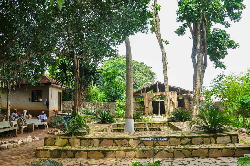 The Opa Oranmiyan, a tall stone monolith at Ile-Ife associated with the legendary founder-hero