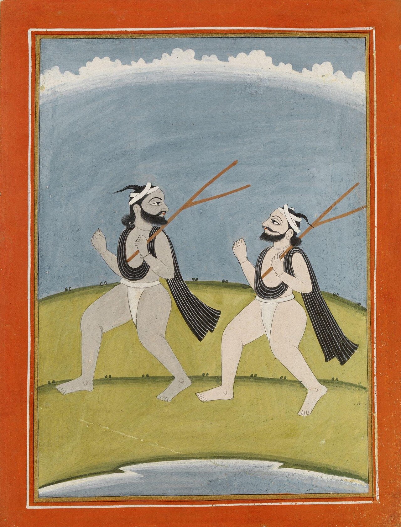 An old depiction of cultivators of the northwestern plains