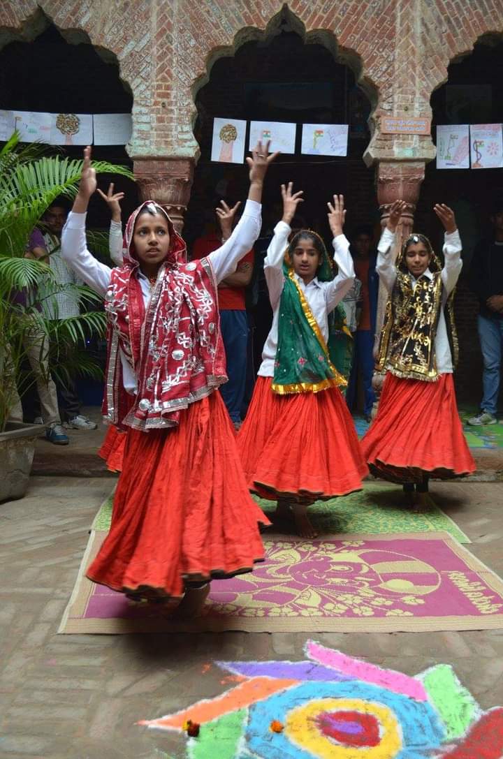 A folk dance of the Jat country of Haryana