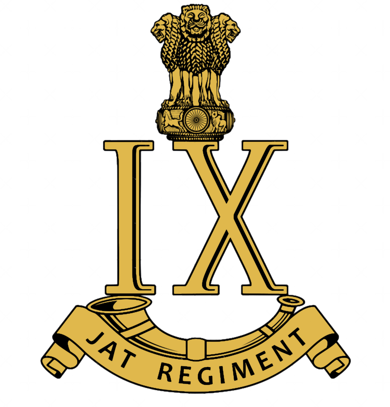 The insignia of the Jat Regiment, reflecting the community's martial tradition