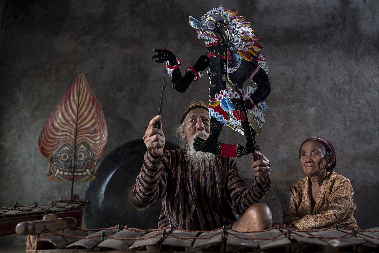 Wayang kulit, the shadow-puppet theatre of Java