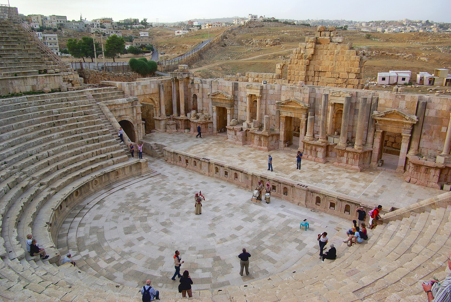 The South Theatre of Jerash, still remarkable for its acoustics.