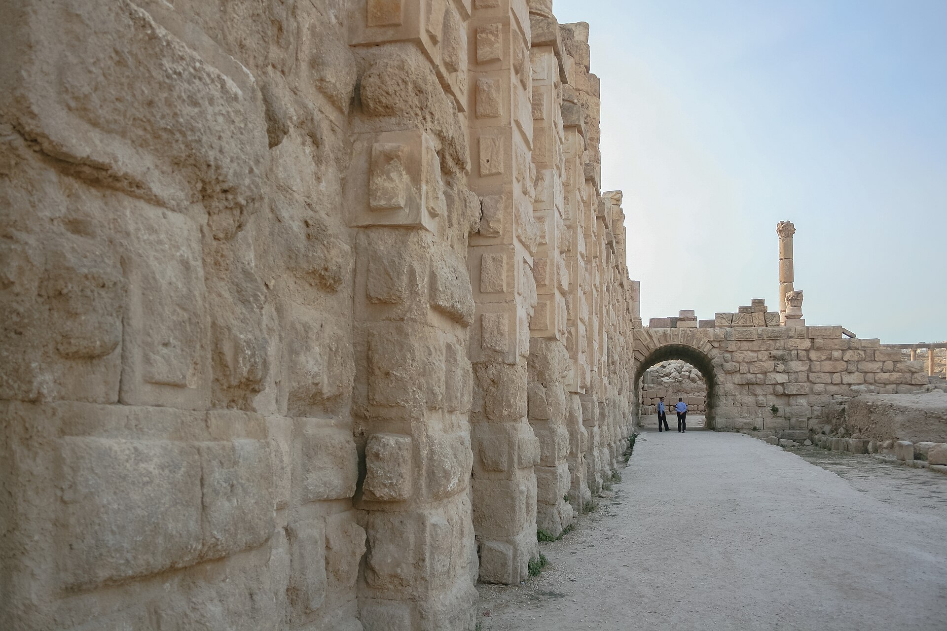 The Temple of Zeus, overlooking the Oval Plaza of Jerash.