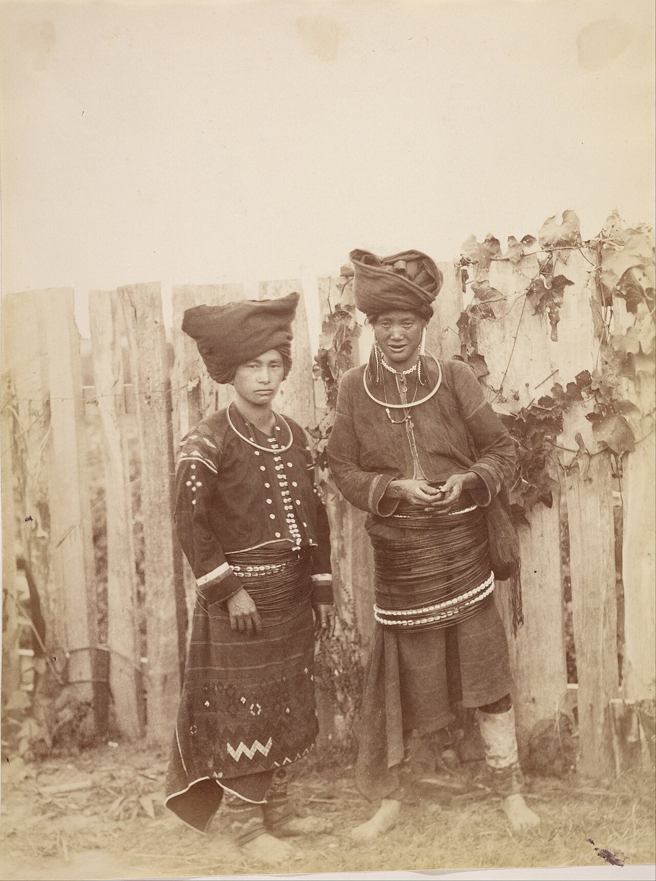 Kachin women in a historical photograph