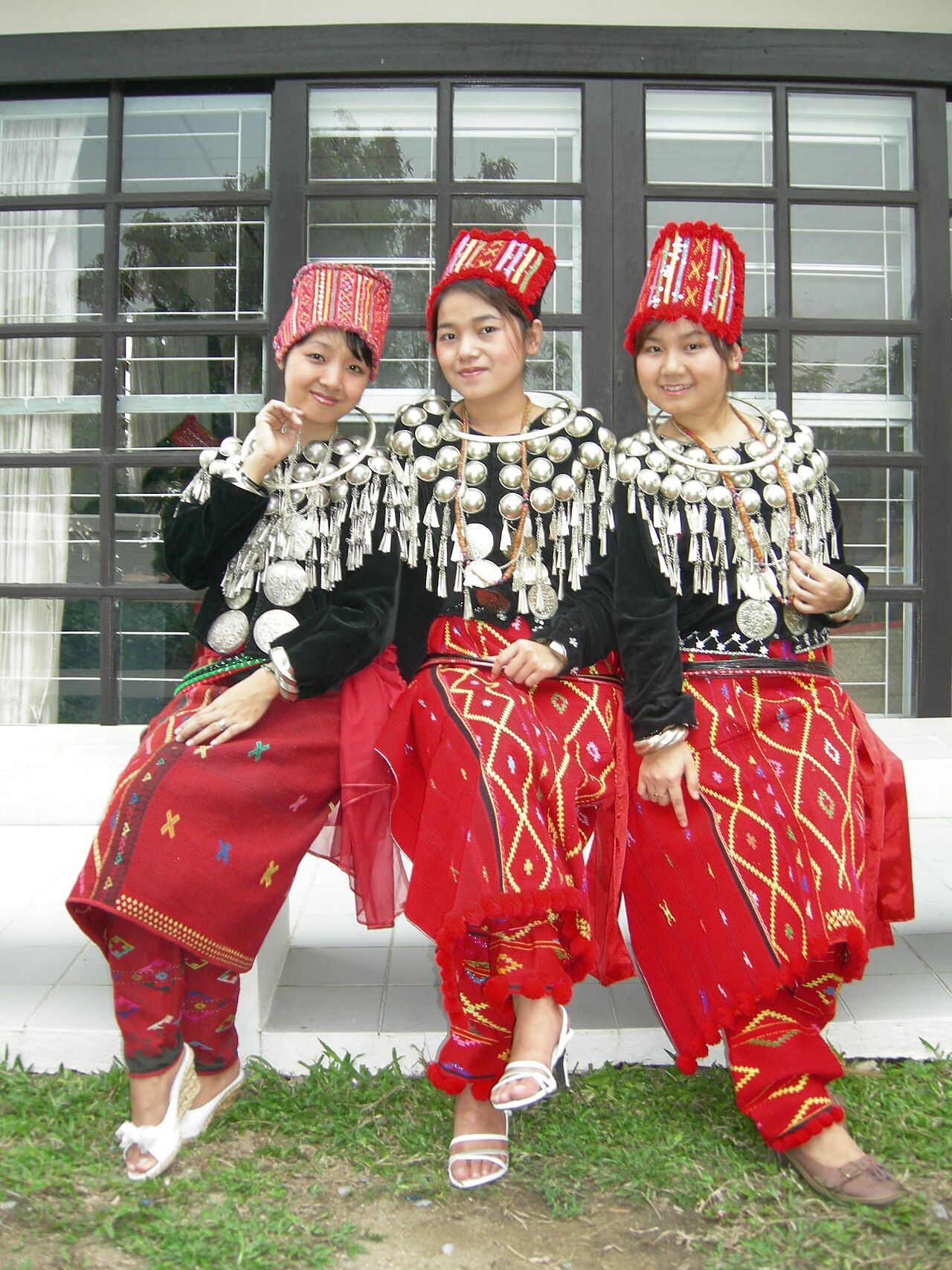 Jingpo (Kachin) women in traditional dress