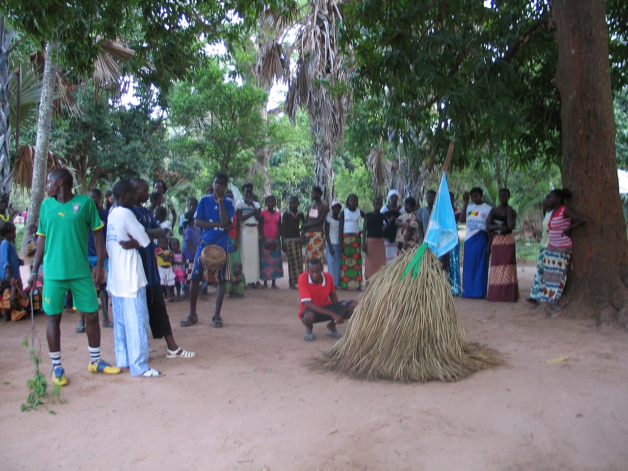 The Kumpo, a masked spirit of the Jola of the Casamance.