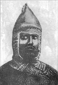 A Kabardian noble in richly made traditional dress
