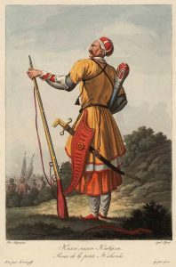 A prince of Kabarda, from an old depiction of the Circassian nobility