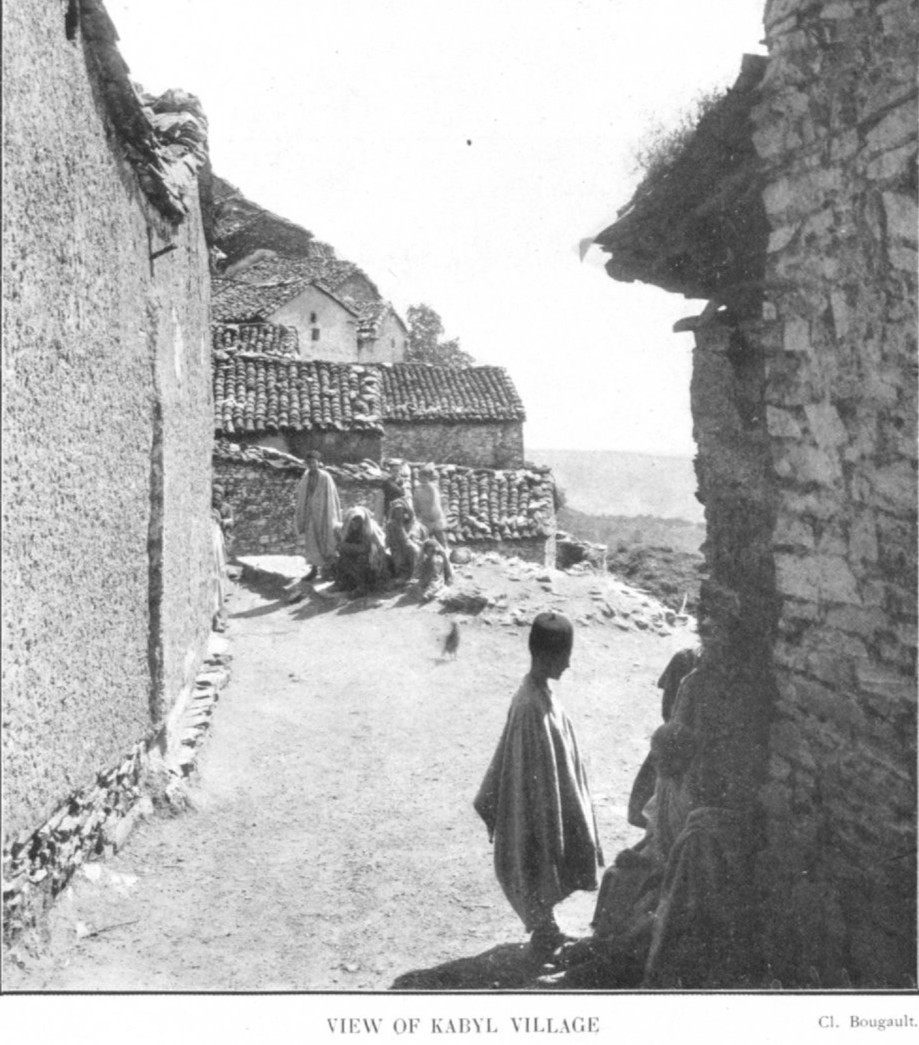 A Kabyle village in 1923; each village governs itself through its assembly.
