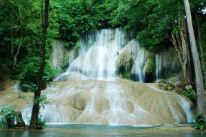 Mountain waterfall
