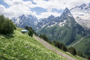 The peaks of Dombay in the western Caucasus, a Karachay heartland