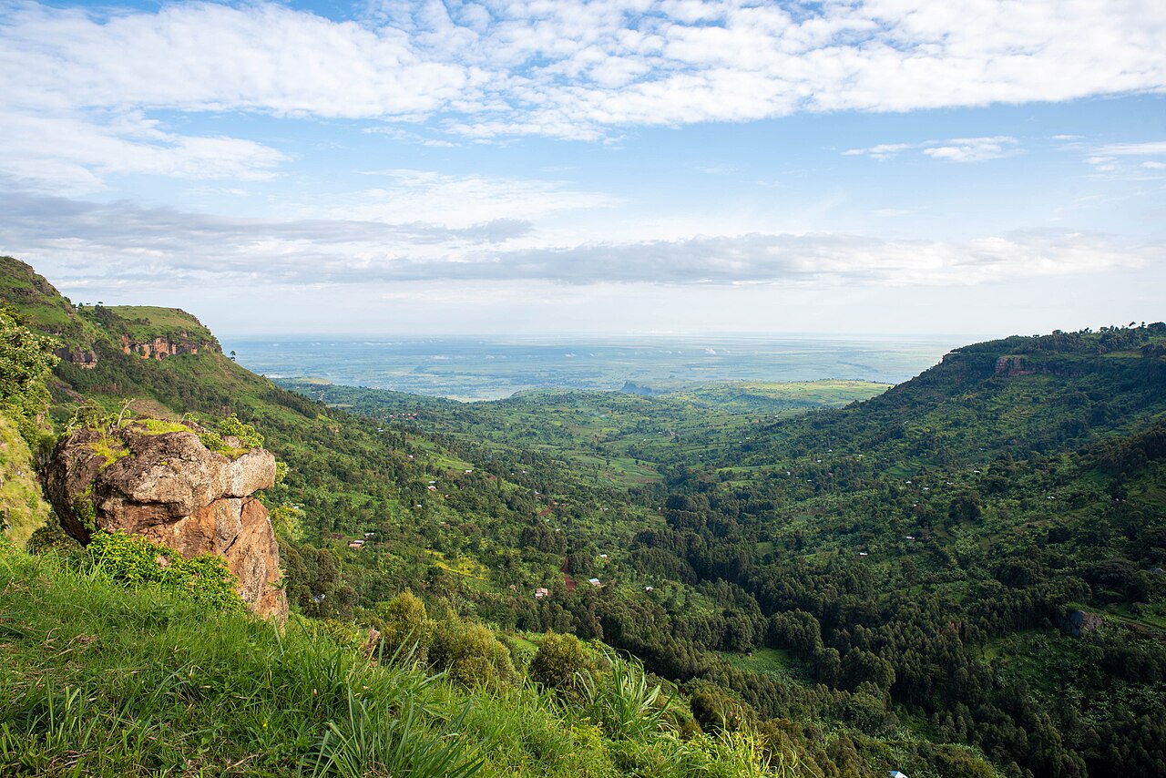 The dry plains of Karamoja in the northeast of Uganda.