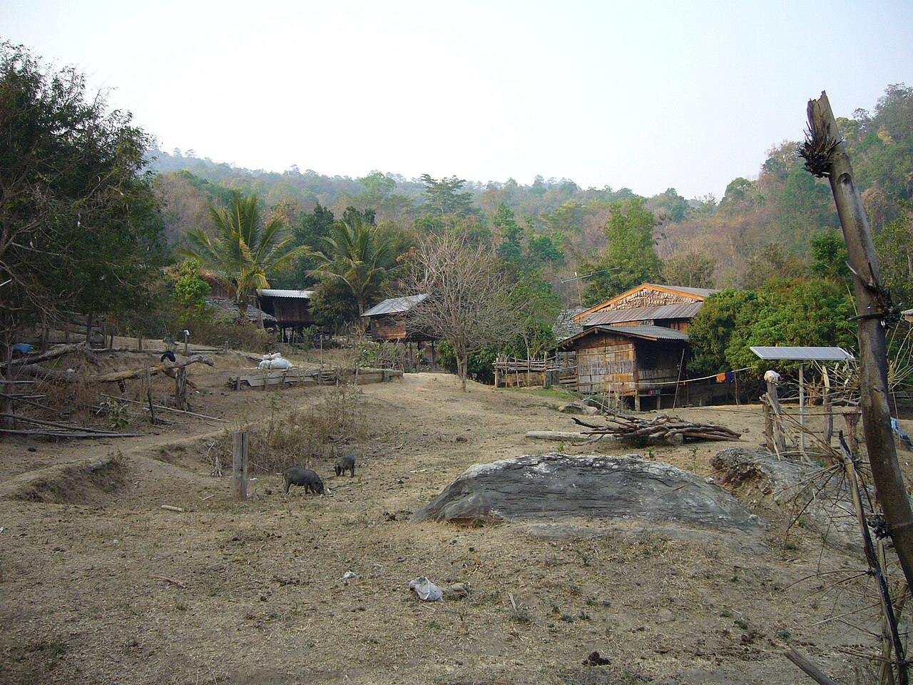 A Karen village in the hills