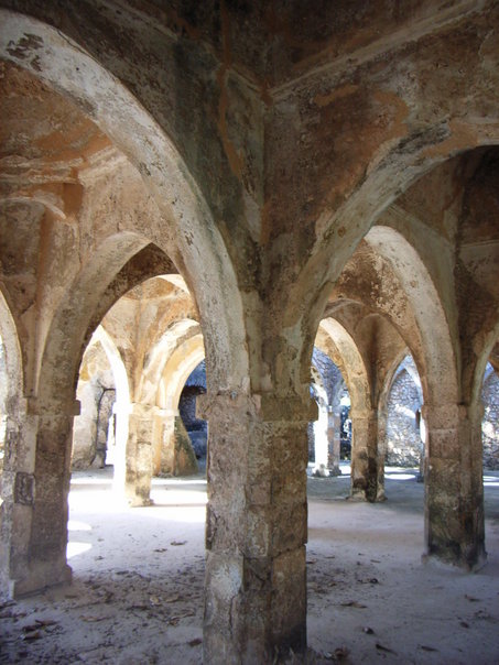 Weathered coral masonry at Kilwa, testimony to a distinctive Swahili building tradition