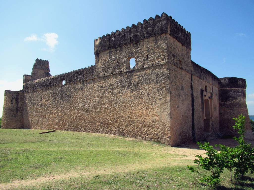 The Gereza, a fort built at Kilwa's harbour, later rebuilt in the age of Omani control