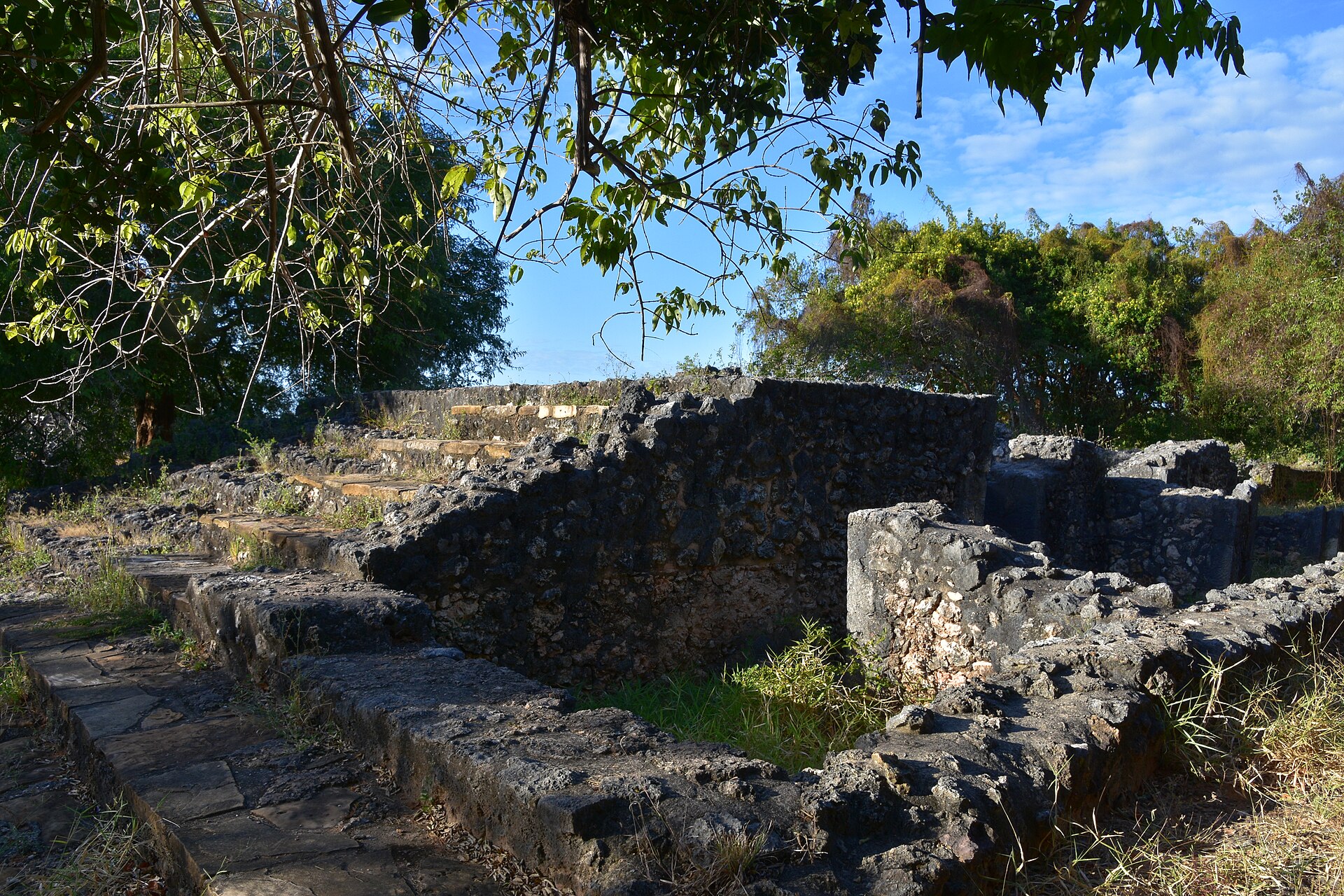 Husuni Kubwa, the vast fourteenth-century palace and trading complex of Kilwa's sultans