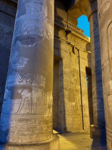 The twin sanctuaries at the heart of the double temple of Kom Ombo.