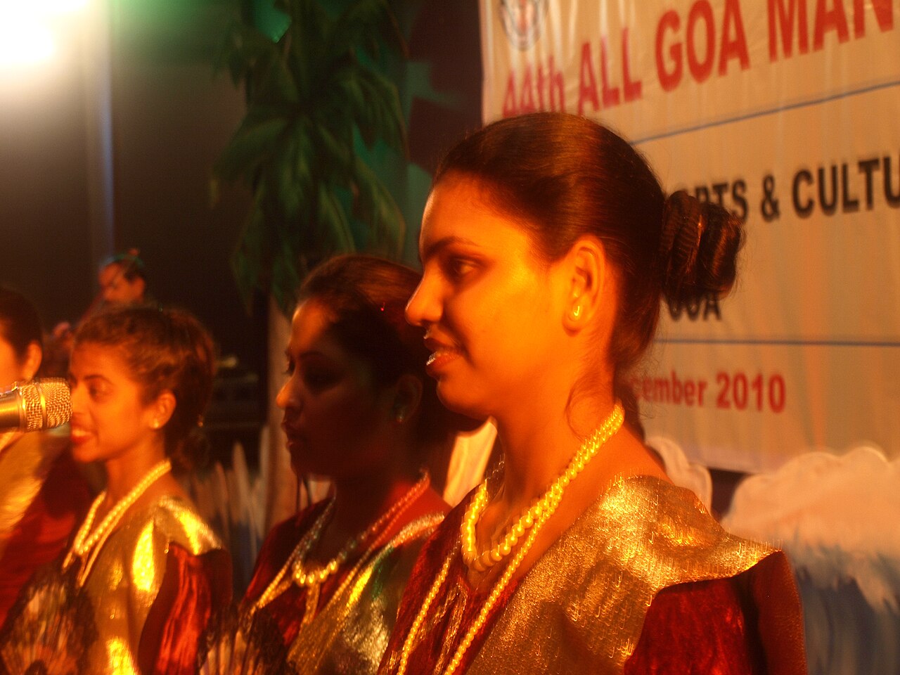 Performers of the mando, the graceful song-dance of Goa