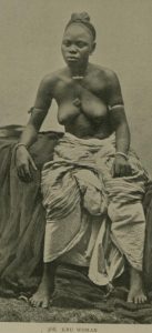 A Kru woman of the Liberian coast, of a famous seafaring people.