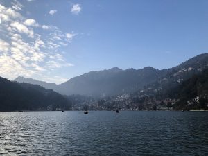 The lake of Nainital in the Kumaon Himalaya, homeland of the Kumaoni people