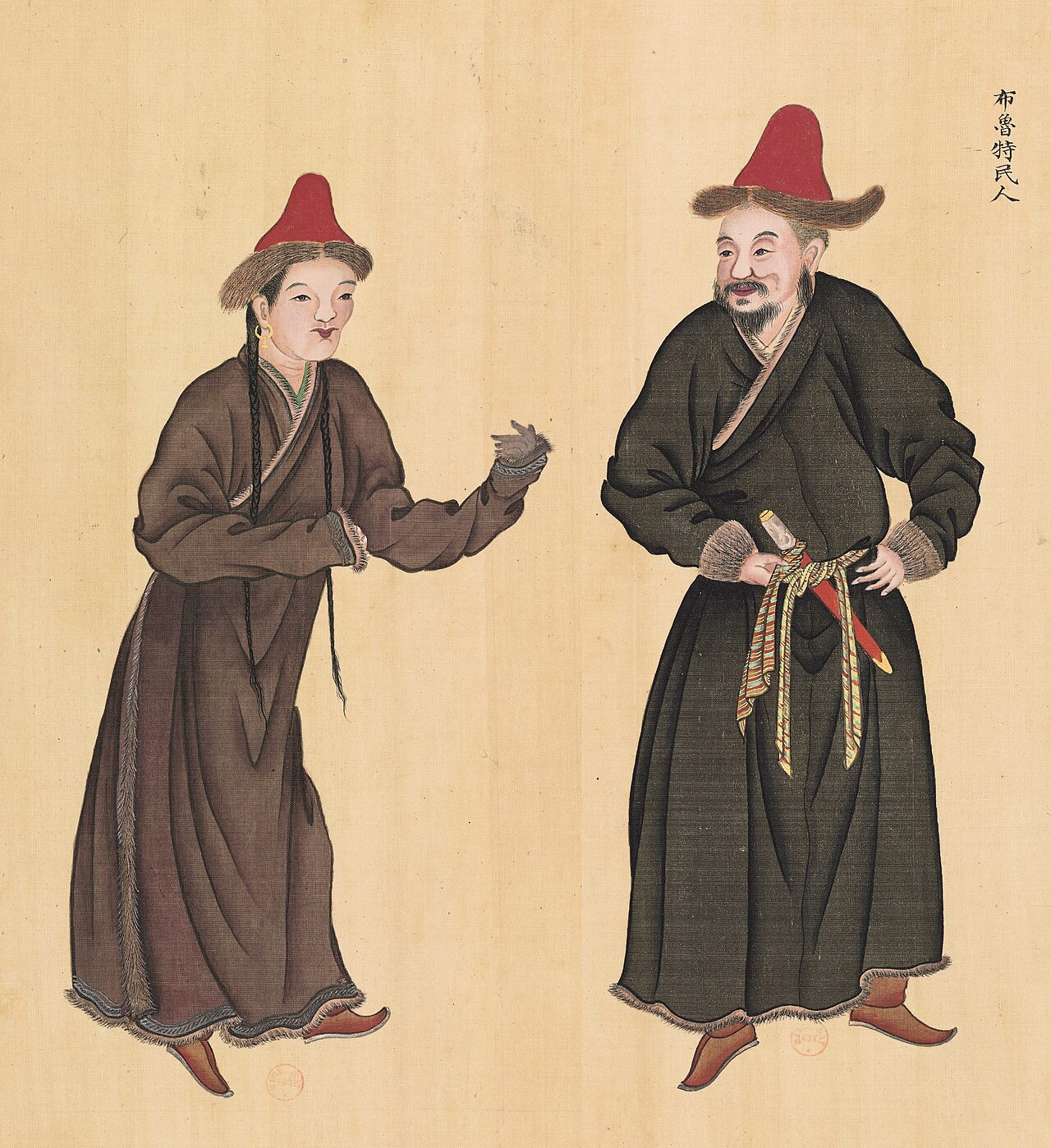 A Kyrgyz commoner and his wife, 1769