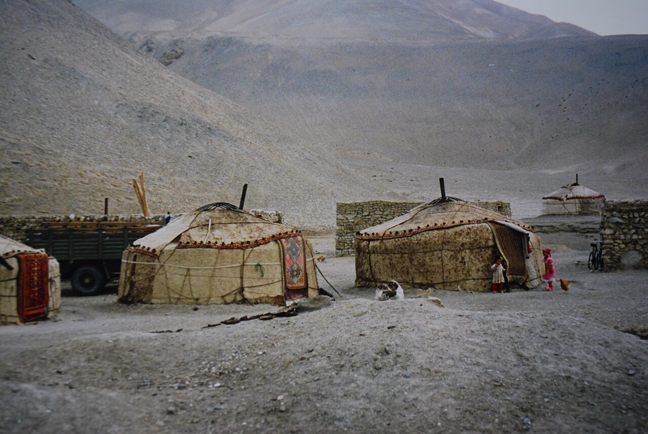 A Kyrgyz yurt in the Kizilsu prefecture, Xinjiang