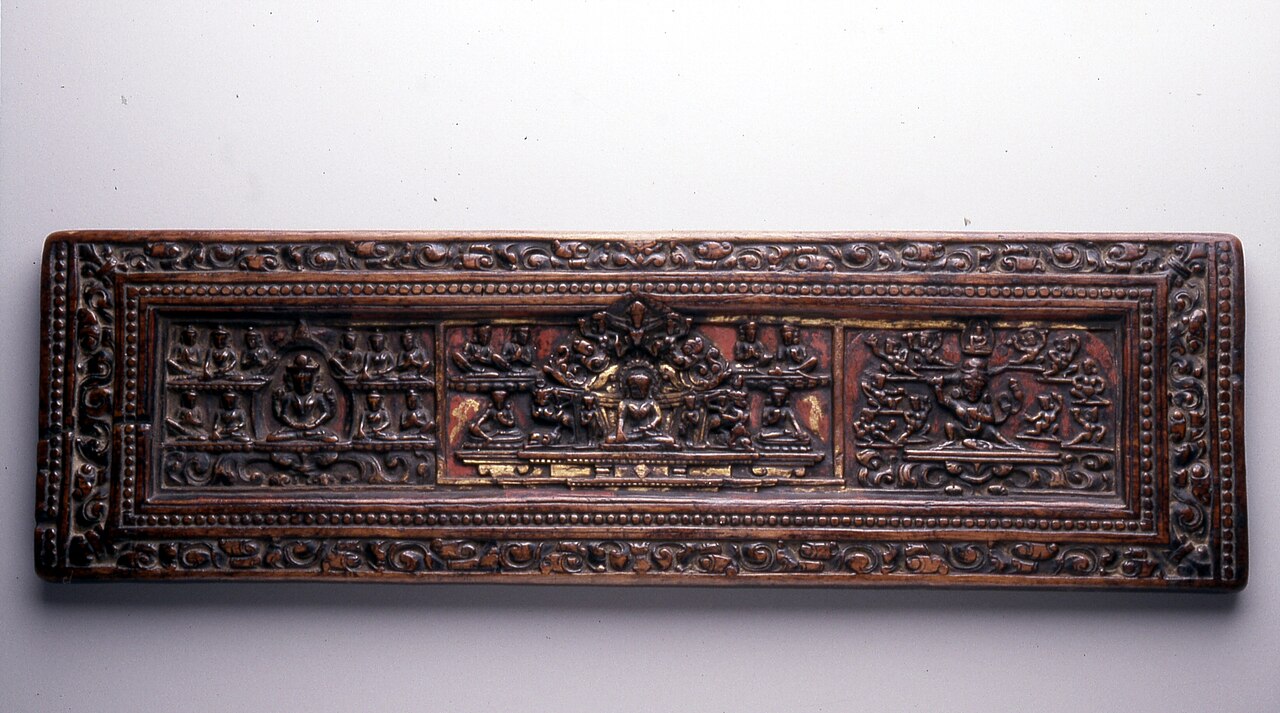 A Tibetan Buddhist manuscript; Ladakhi is written in the Tibetan script