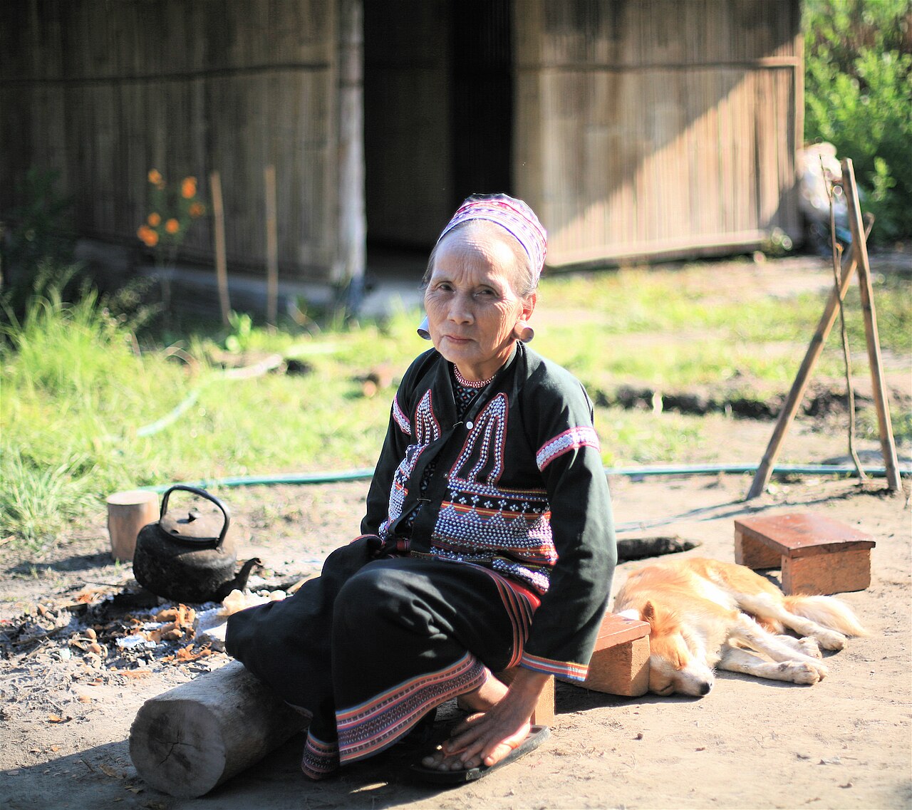An elderly Lahu woman