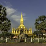 Pha That Luang, the golden stupa that is the national symbol of Laos