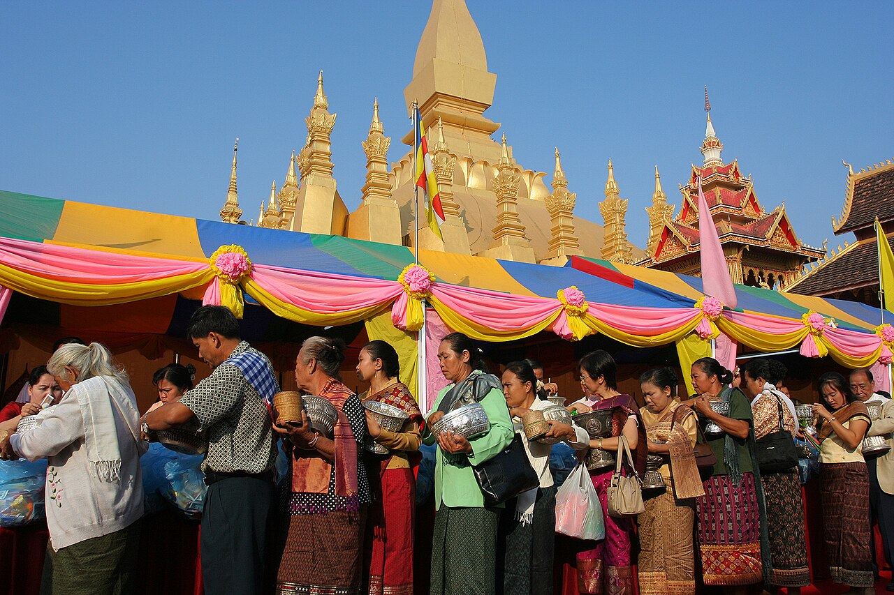 The That Luang festival in Vientiane