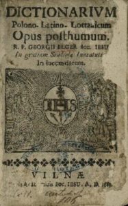 An early Latvian dictionary