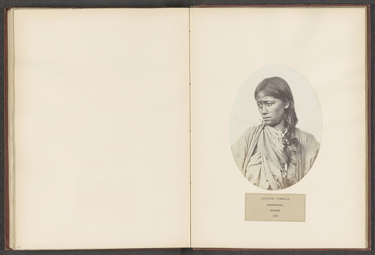 A portrait of a Lepcha of the eastern Himalaya