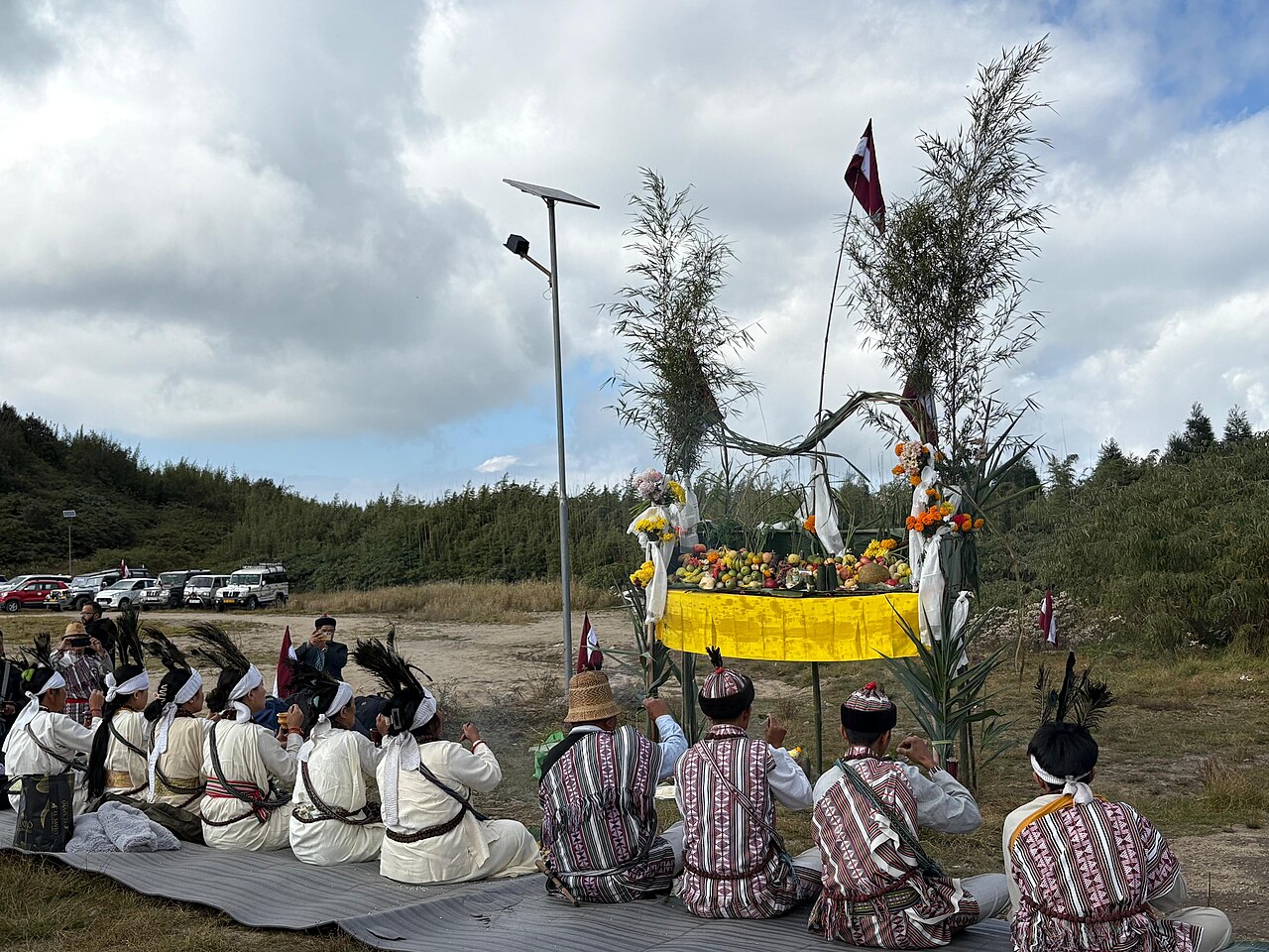 A Lepcha ritual gathering in Sikkim