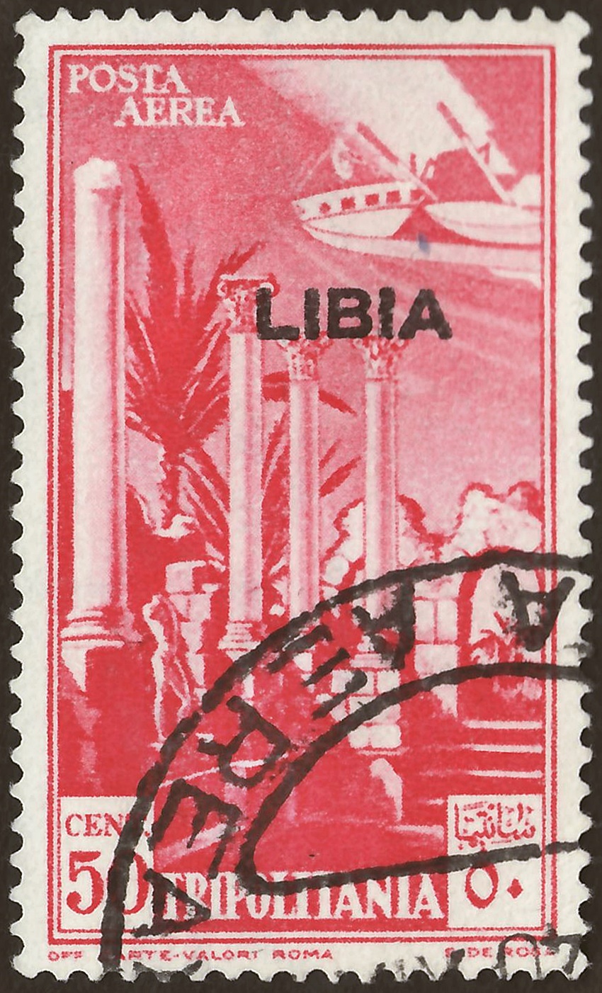 The extensive ruins of Leptis Magna on the coast of modern Libya.