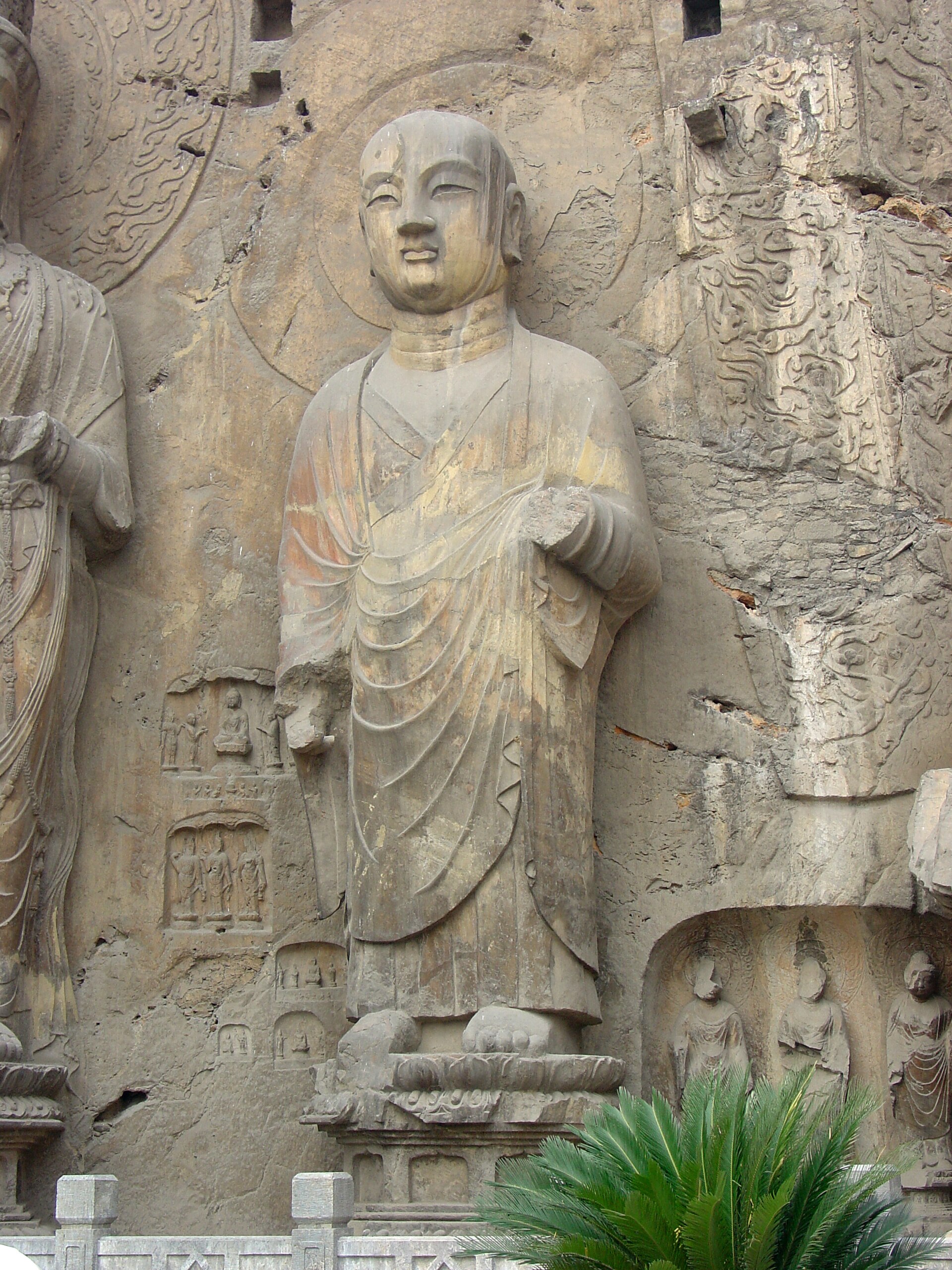 The Longmen Grottoes, a vast complex of rock-cut Buddhist art in Henan, China.