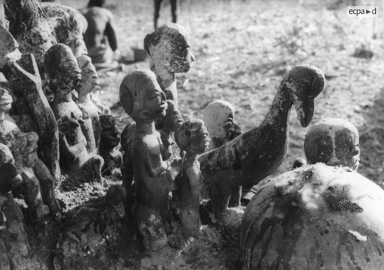 Carved Lobi statuettes, expressions of the rich spiritual traditions of the region
