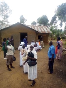 A local church gathering; most Luhya today are Christian.