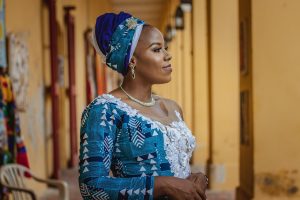 A woman in traditional dress